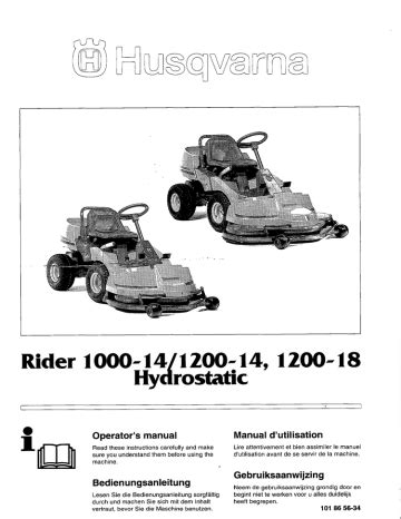 Husqvarna 1000-14 Manual pdf